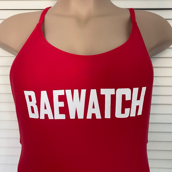 Dippin Daisy's Baewatch Red One-piece Swimwear - Picture 3 of 8
